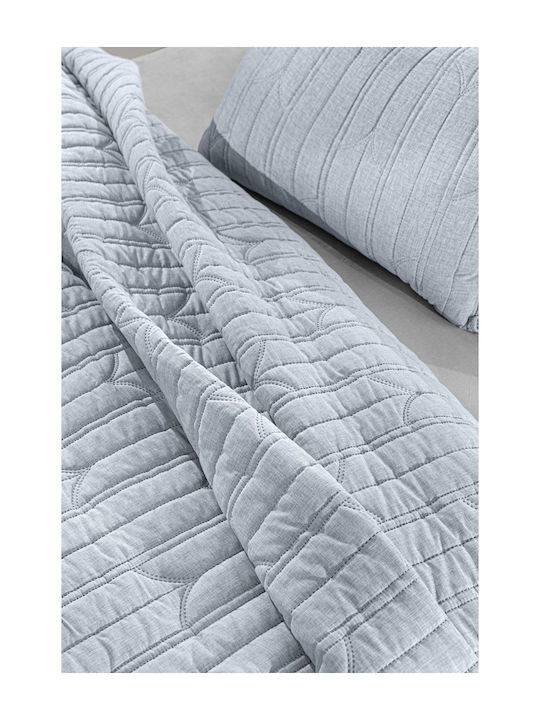 Guy Laroche Aurora Module Cuvertură Semi-dublu Microfibra Albastru 180x240cm 2buc