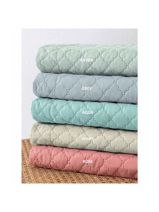 Palamaiki Jenn/2 Set Coverlet Queen Size Microfiber Rose 220x240cm