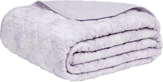 Nima Beta Κουβερλί Μονό Microfiber Ροζ, Λιλά 160x240cm