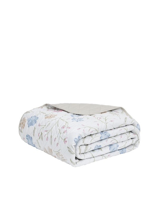 Nima Belleza Κουβερλί Μονό Microfiber Λευκό, Γαλάζιο, Ροζ 160x240cm
