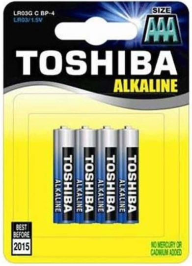 Toshiba High Power Αλκαλικές Μπαταρίες AAA 1.5V 4τμχ