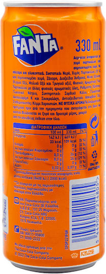 Fanta Πορτοκαλάδα με Ανθρακικό σε Κουτί 330ml