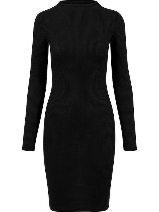 Mini Knitted Dress Black