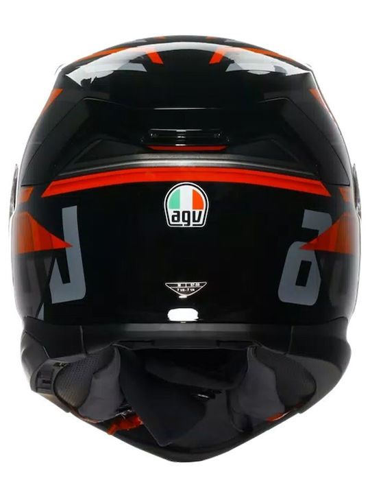 AGV K7 MPLK Taurax Black/Red Motorradhelm Volles Gesicht ECE 22.06 1450gr mit Pinlock und Sonnenblende