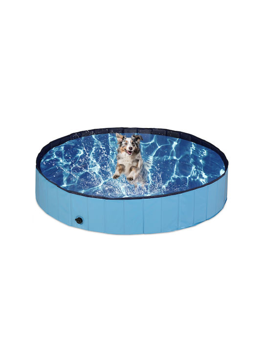 Relaxdays Dog Pool 120cm Blue 1 Piece