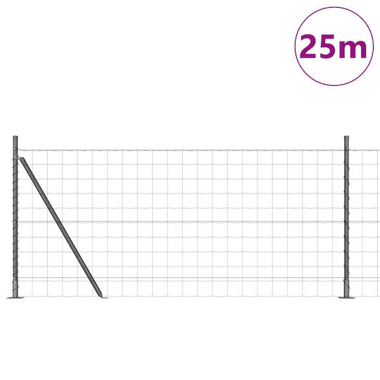 vidaXL Garden Fencing Material 1pcs Gray