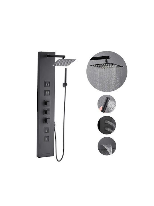 Hydro-Massage-Säule 124cm Schwarz Hydro-Massage-Säule 124cm Schwarz