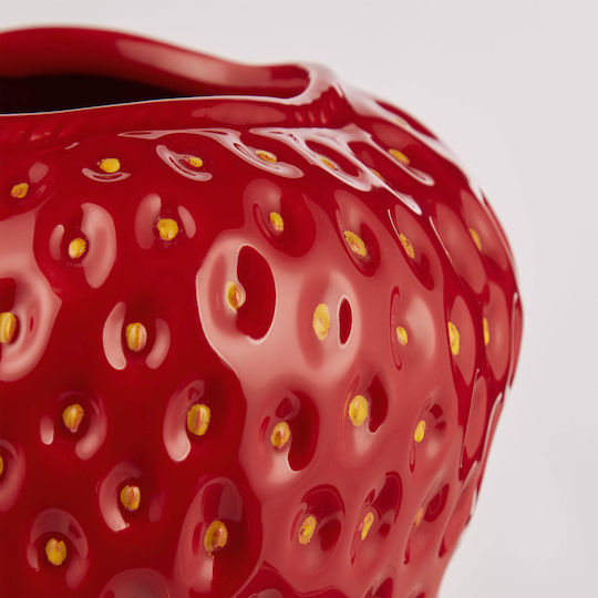 Butlers Vază Decorativă Ceramică Strawberry Roșu 24cm 1buc