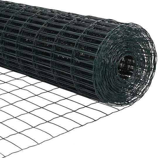 vidaXL Plasă de sârmă Galvanizat Verde 1.2x10m