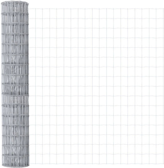 vidaXL Drahtgeflecht Stacheldraht Verzinkt Silber 1.5x10m
