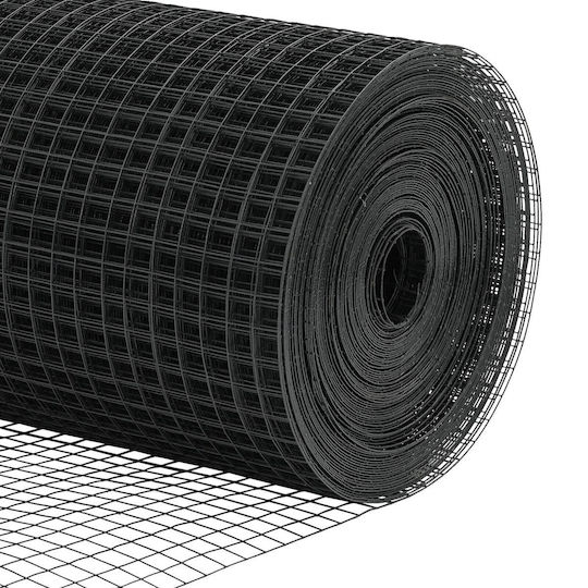 vidaXL Stâlpi de gard Material pentru Împrejmuire Grădină din Plastic - Plastic 1buc Gray