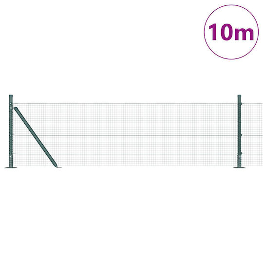 vidaXL Posts Garden Fencing Material 1pcs Green