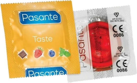 Pasante Kondome 10 Stück 53mm Erdbeere