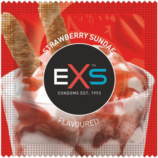 EXS Προφυλακτικά 10τμχ 54mm Strawberry