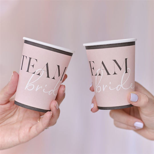 Ginger Ray Pahar Team Bride Pentru Petrecere 8 Bucăți