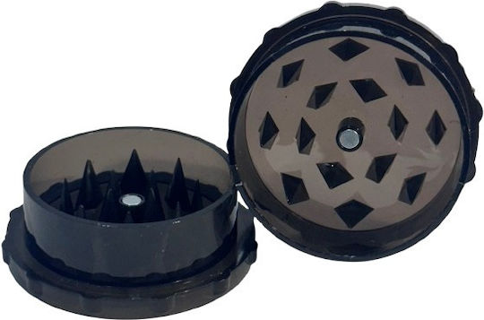 Τριφτησ-grinder Πλαστικος 50 Χ 24mm 1 Θεσης Μαυρος