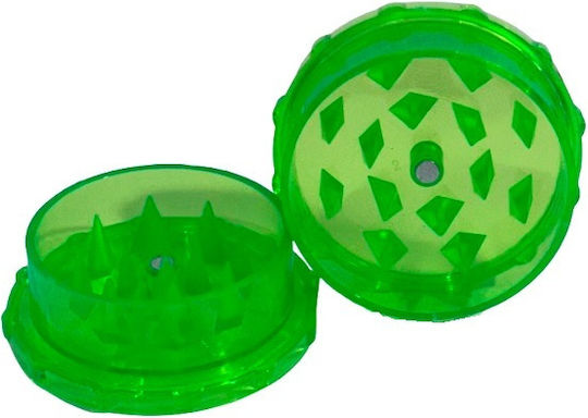 Grinder Plastic 50 x 24mm 1 Compartment Green