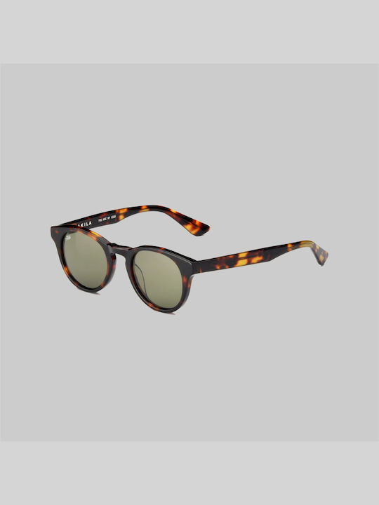 Akila Unisex Sunglasses with Black Frame and Black Lens 1901-9232