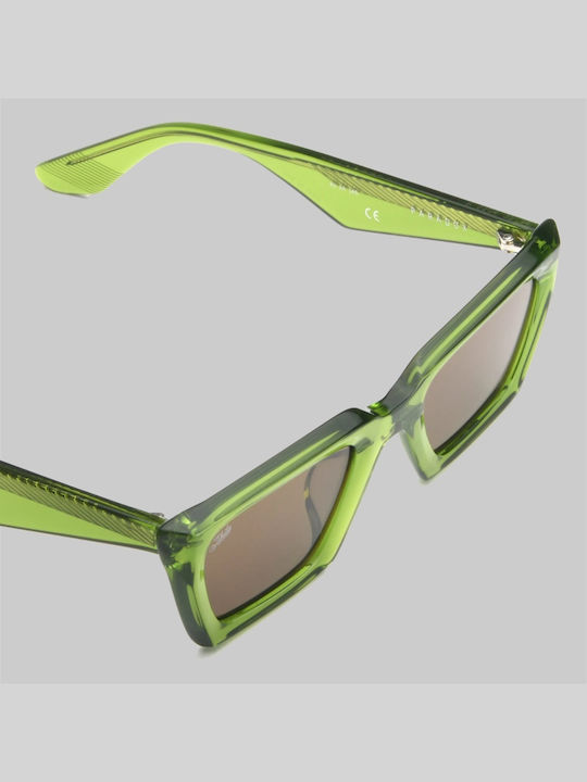 Akila Men's Sunglasses with Green Frame and Green Lens 2204-3594