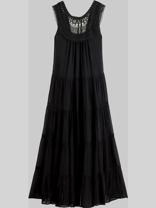 Maxi Dress Turtleneck Black