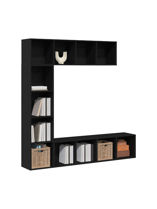 Wohnzimmer TV-Einheit Schwarz M36xB30xH143cm