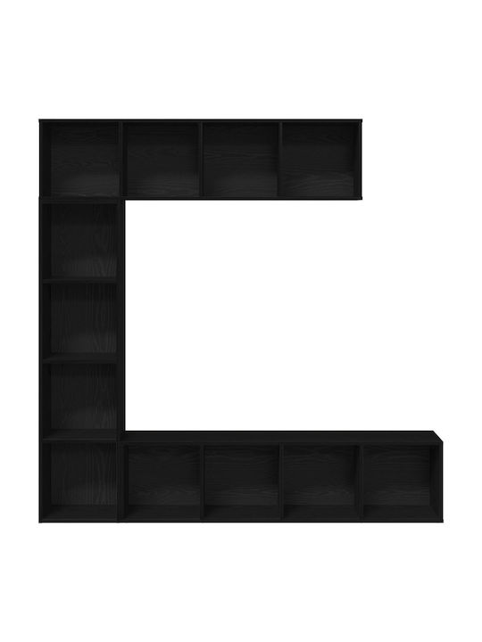 Wohnzimmer TV-Einheit Schwarz M36xB30xH143cm