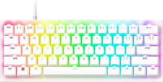 Razer Huntsman V3 Pro Mini Analog Gaming Mechanical Keyboard 60% with Razer Analog Optical Gen-2 switches and RGB lighting (English US) White