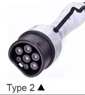 Schuko Type 2 Electric Car Charging Cable 6-16a 3.6kw 4 Meters Ip56 Led Screen Time Delay Grey Black