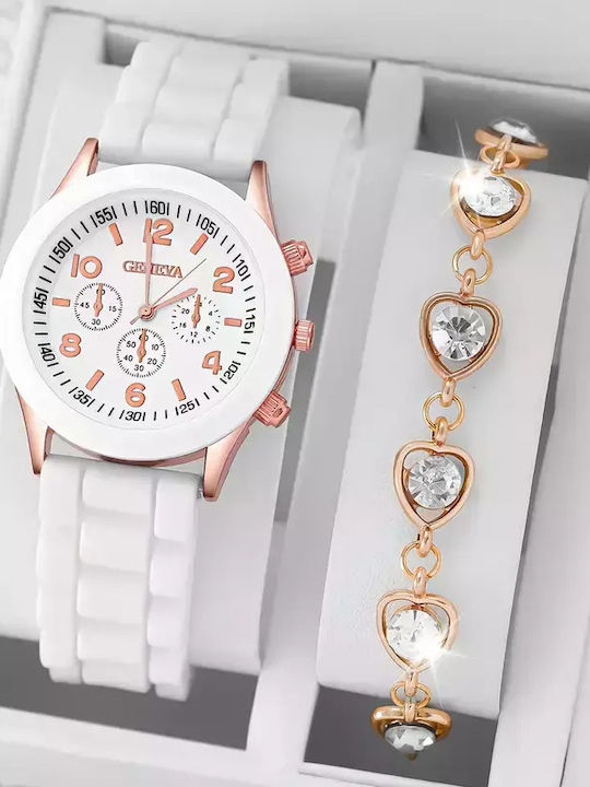 Women's Watch with Gold Metal Bracelet