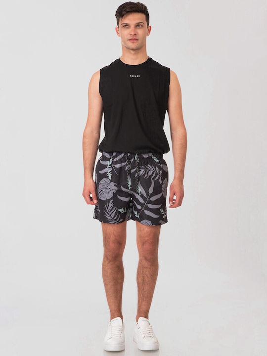 Ανδρικό Μαγιό Σορτς Black Floral