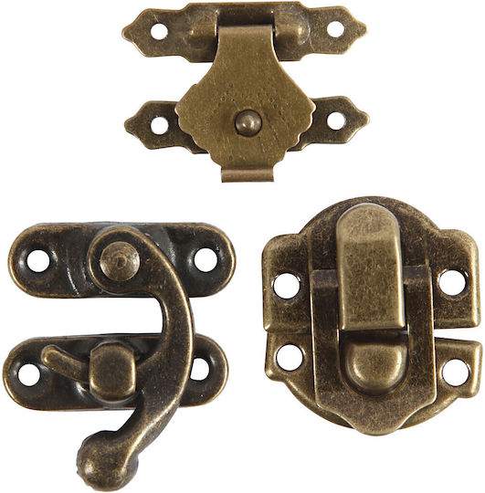 Μίνι Εξαρτήματα Antique Gold 16x19-21,5x31 Mm 15 Σετ