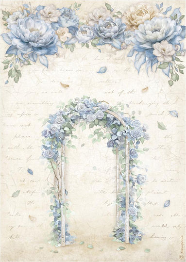 Set of 6 Decoupage Rice Papers Stamperia 21x29cm A4 Timeless