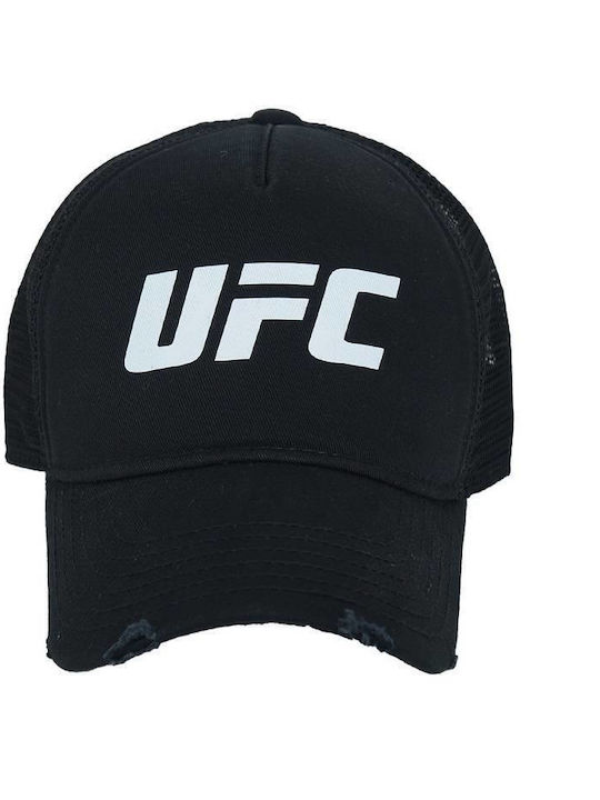 Καπελο Ufc Μαύρο Mε Λευκό Logo 26084 H&s