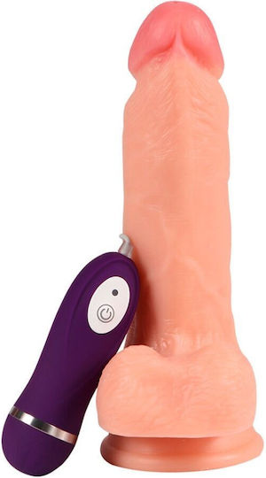 Shequ Iron Dragon Ρεαλιστικός Δονητής με Remote Control Flesh