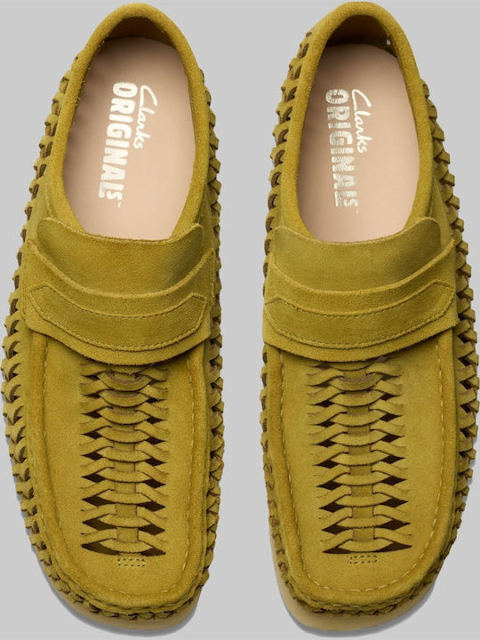 Wbloafer Weave Men's Suede Moccasins Green