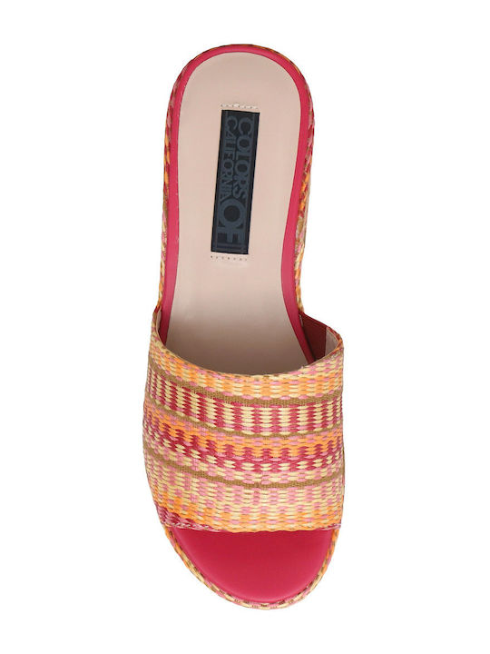 Mules with Chunky High Heel in Beige Color