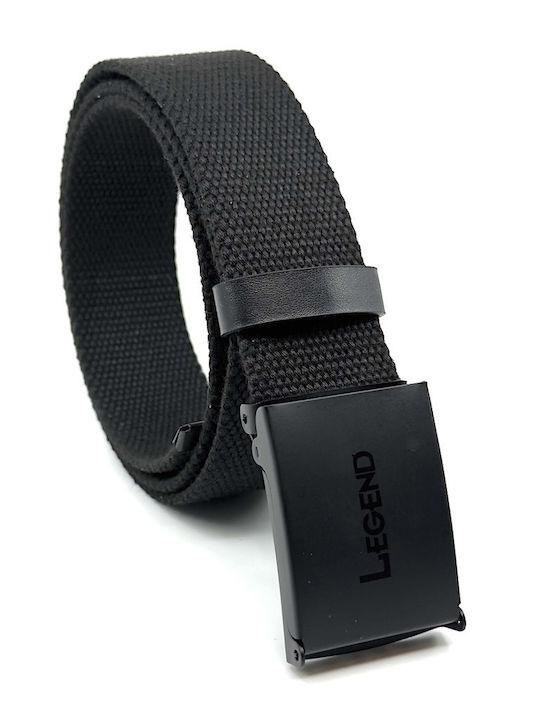 Men's Belt Fabric Black