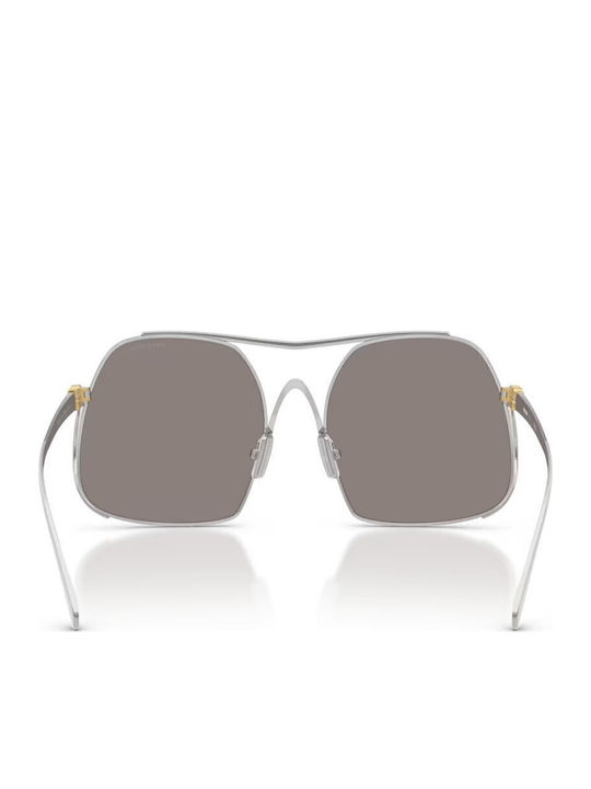 Miu Miu Sonnenbrillen Silber mit Gestell Miu Miu Sonnenbrillen Silber mit Gestell