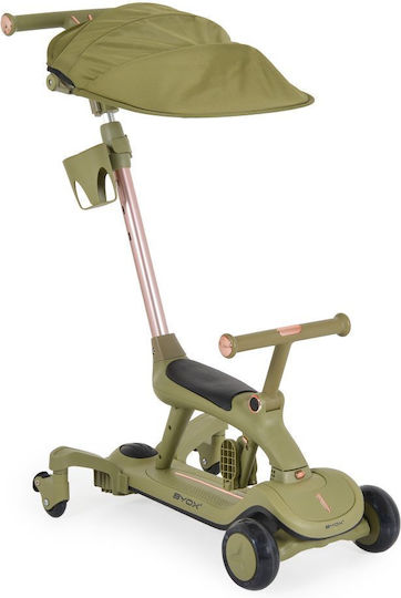 Byox Παιδικό Πατίνι Cornet 6 in 1 Τρίτροχο με Κάθισμα Πράσινο