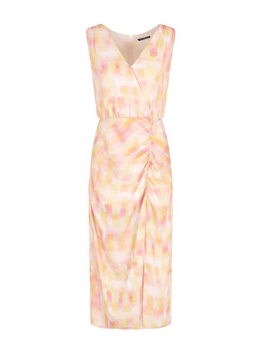 Sommer Midi Damenkleid Gelb