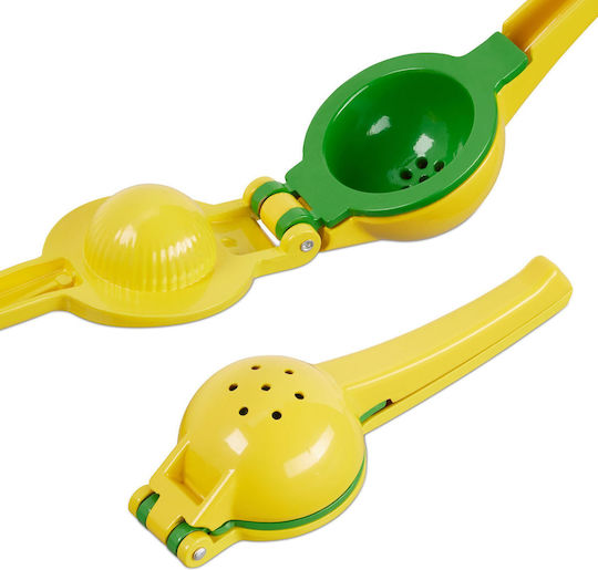 Relaxdays Presă de mână Lămâie / Var în Culoare Galben