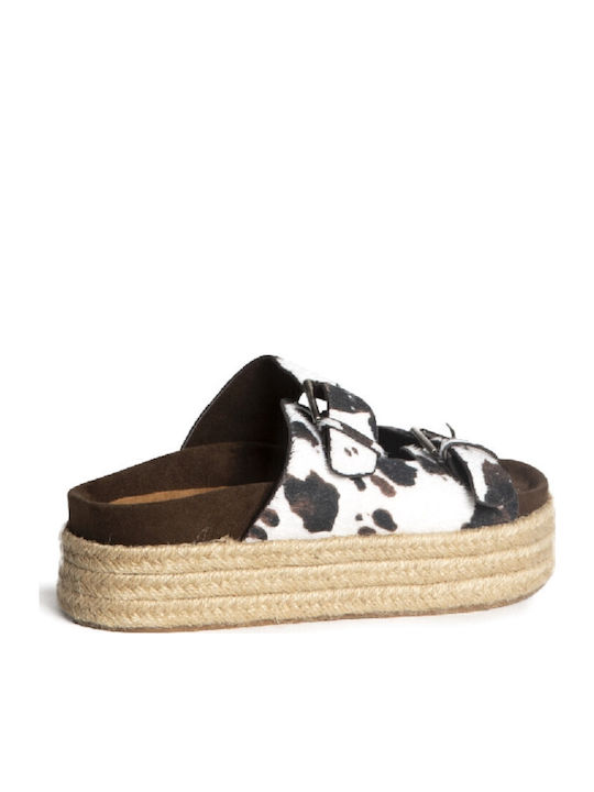 Women's Flat Sandals Flatforms in White Color