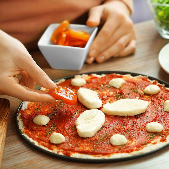 Relaxdays Tăvi de copt pentru pizza Aluminiu cu Strat Antiaderent
