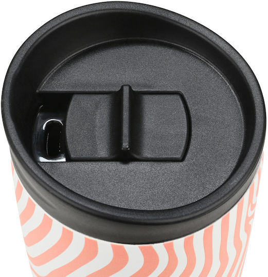 Estia Travel Mug Save The Aegean Glass Thermos Stainless Steel BPA Free 350ml Soft Ripple