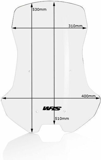 WRS Motorcycle Windshield & Windscreen Transparent Visor for Honda X-ADV 750 HO012T