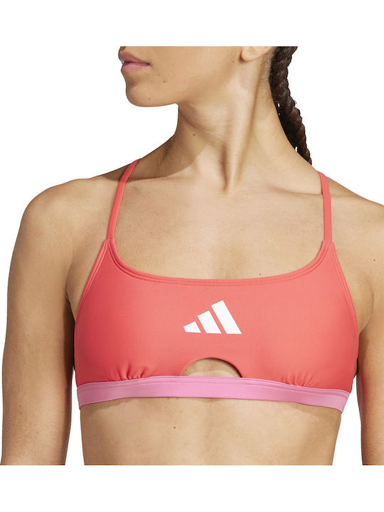 X-Back Colorblock Αθλητικό Set Bikini Φούξια
