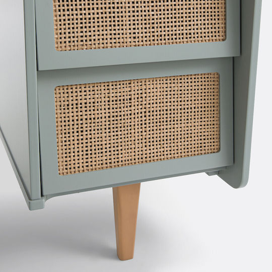 Schreibtisch Taga Holz Grün 136x56x77cm