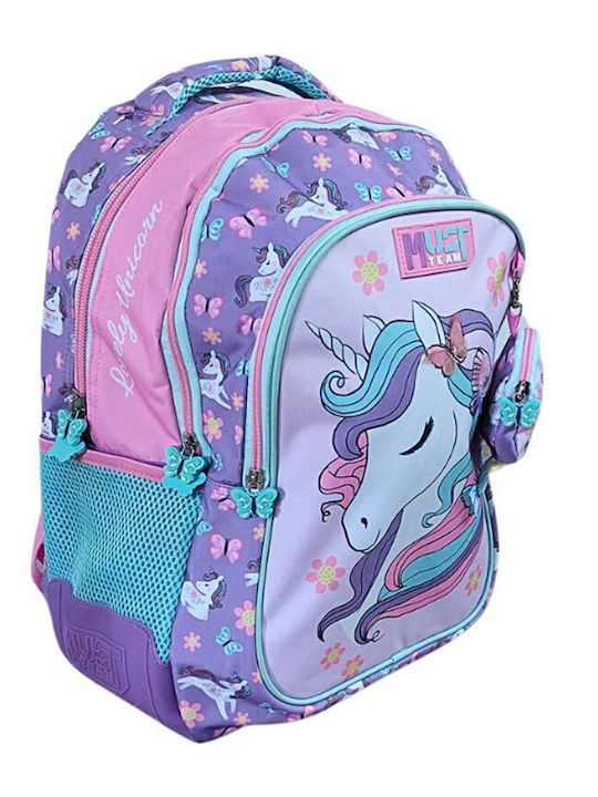 Must Lovely Unicorn Elementary School Backpack 3 Compartments 000586281
