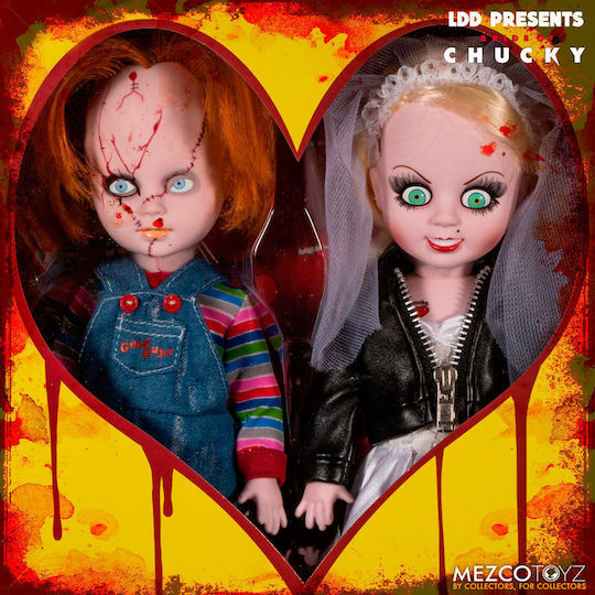 Păpuși Chucky Chucky & Tiffany Living Dead, set de 2 bucăți, 25cm