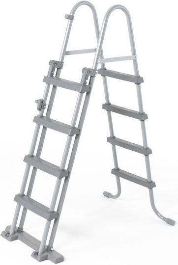 Bestway Скръгъл Басейн PVC 15.232л с Метална Рамка 427x122см Сив